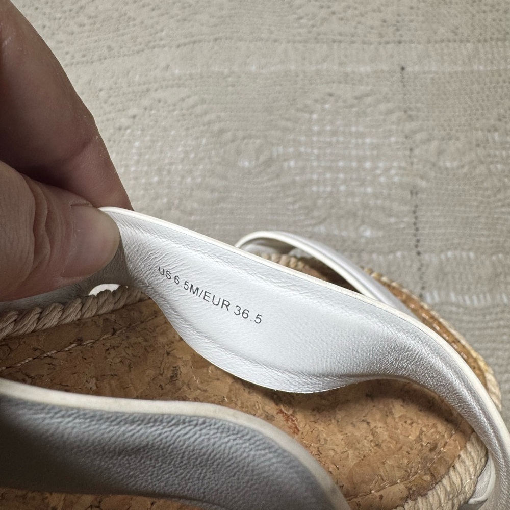Vince White Strap Sandals Size 6.5 - Picture 5 of 6